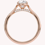 4 Prong Pear Cut Solitaire Engagement Lab Grown Diamond Ring