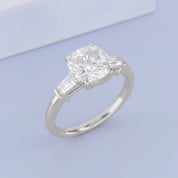 Lab Grown Diamond Three Stone Engagement Ring