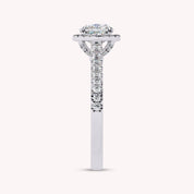 India Classic Halo Lab Grown Diamond Engagement Ring