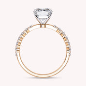 Marion Half Eternity Emerald Cut Lab Grown Diamond Engagement Ring