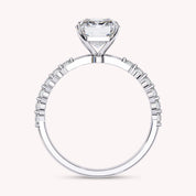 Marion Half Eternity Emerald Cut Lab Grown Diamond Engagement Ring