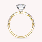 Marion Half Eternity Emerald Cut Lab Grown Diamond Engagement Ring