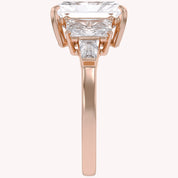 Esmarie Five Stone Radiant Cut Lab Grown Diamond Engagement Ring