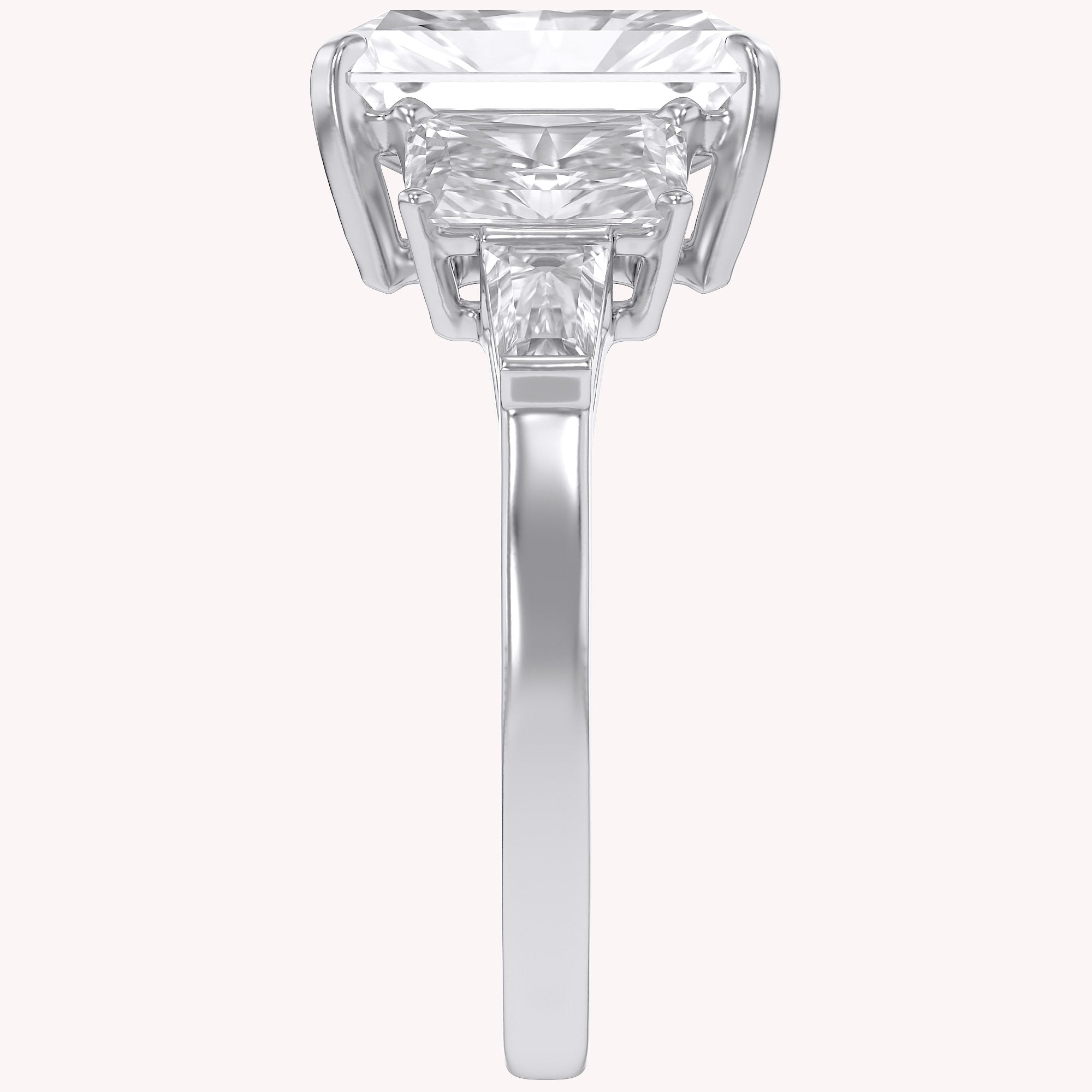 Esmarie Five Stone Radiant Cut Lab Grown Diamond Engagement Ring