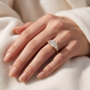 Esmarie Five Stone Radiant Cut Lab Grown Diamond Engagement Ring