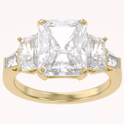 Esmarie Five Stone Radiant Cut Lab Grown Diamond Engagement Ring