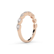 IGI Certified Lab Grown Diamond Half Eternity Pear Ring