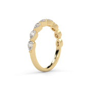 IGI Certified Lab Grown Diamond Half Eternity Pear Ring