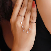 Right Hand Two Finger Chain Ring
