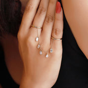 Right Hand Two Finger Chain Ring
