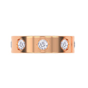 Wedding Band Ring for Women 1.20 Carat Lab Created Moissanite 5.50MM Band Width