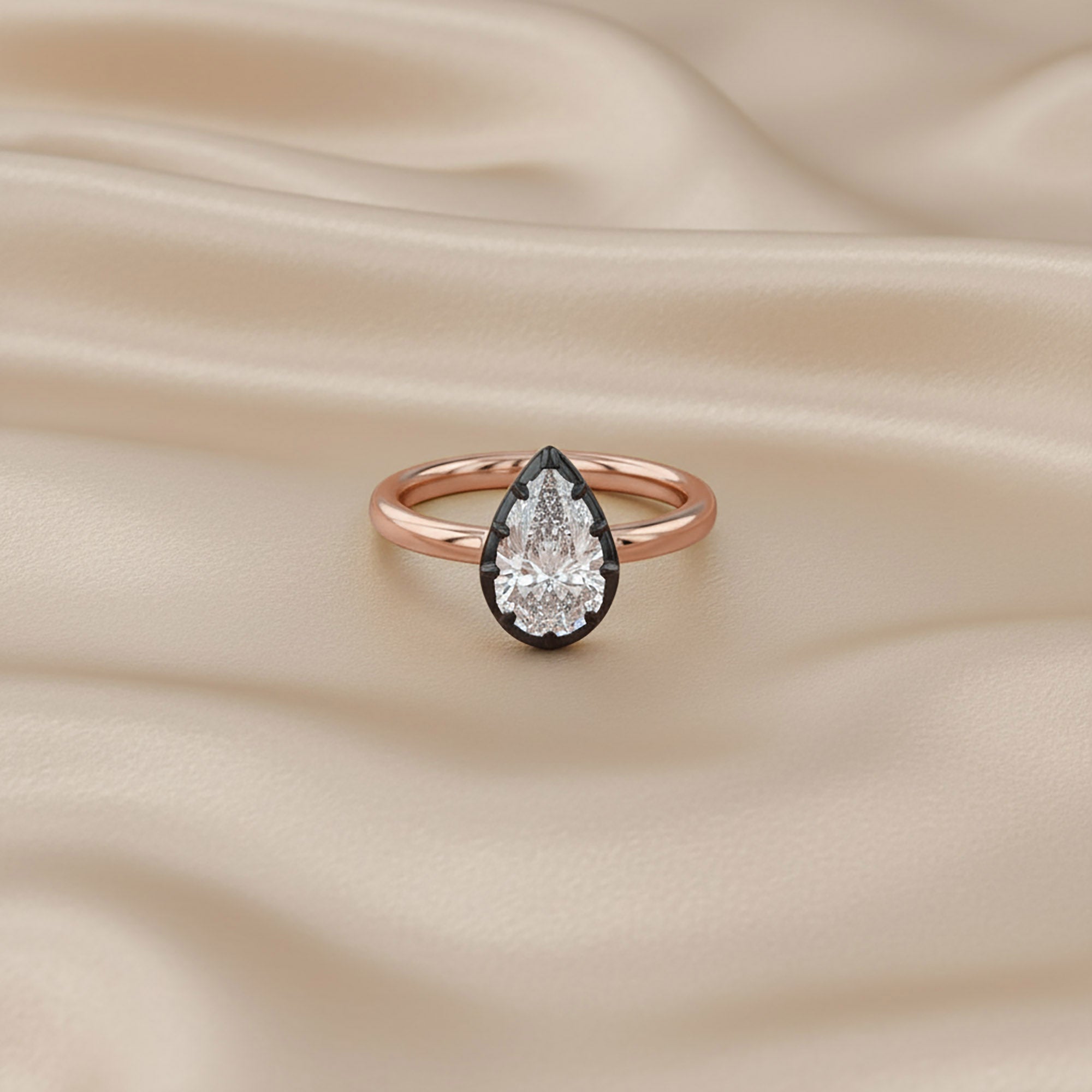 Georgian Solitaire Engagement Ring 1 Carat Lab Grown Diamond