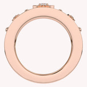 0.40 CT Round Cut Lab Grown Diamond Oura Ring Jacket