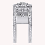 0.40 CT Round Cut Lab Grown Diamond Oura Ring Jacket