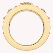 0.40 CT Round Cut Lab Grown Diamond Oura Ring Jacket