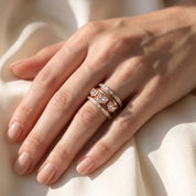 2.75 Carat Epaullete and Baguette Cut Lab Grown Diamond Oura Ring