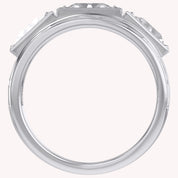 2.75 Carat Epaullete and Baguette Cut Lab Grown Diamond Oura Ring