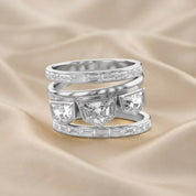 2.75 Carat Epaullete and Baguette Cut Lab Grown Diamond Oura Ring