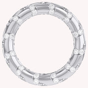 2.90CT Pear & Round Cut Lab Grown Diamond Interwoven Wedding band