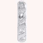 2.90CT Pear & Round Cut Lab Grown Diamond Interwoven Wedding band