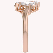 2.15 CTTW Lab Grown Diamond Toi et Moi Three stone Ring