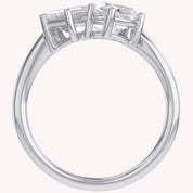 2.15 CTTW Lab Grown Diamond Toi et Moi Three stone Ring