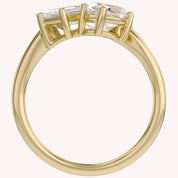 2.15 CTTW Lab Grown Diamond Toi et Moi Three stone Ring