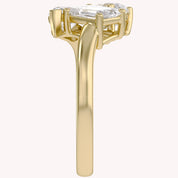 2.15 CTTW Lab Grown Diamond Toi et Moi Three stone Ring