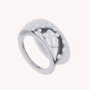 Lab Created Moissanite Luxury Oura Jacket Ring