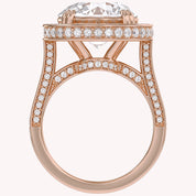 8.40 Total Carat weight  Lab Grown Diamond Halo Engagement Ring