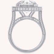 8.40 Total Carat weight  Lab Grown Diamond Halo Engagement Ring