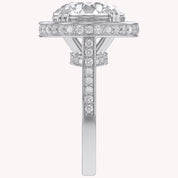 8.40 Total Carat weight  Lab Grown Diamond Halo Engagement Ring