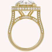 8.40 Total Carat weight  Lab Grown Diamond Halo Engagement Ring