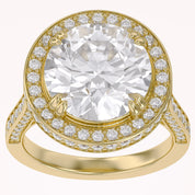 8.40 Total Carat weight  Lab Grown Diamond Halo Engagement Ring
