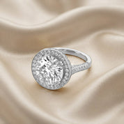 Hidden Halo Engagement Rings 9 CTW Round Lab Grown Diamond
