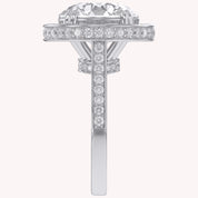 Hidden Halo Engagement Rings 9 CTW Round Lab Grown Diamond