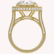 Hidden Halo Engagement Rings 9 CTW Round Lab Grown Diamond