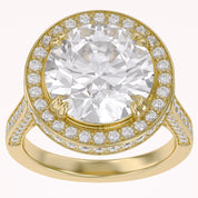 Hidden Halo Engagement Rings 9 CTW Round Lab Grown Diamond