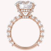 10.60 CTTW Round Lab Diamond Hidden Halo Engagement Ring