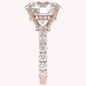 10.60 CTTW Round Lab Diamond Hidden Halo Engagement Ring