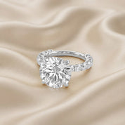 10.60 CTTW Round Lab Diamond Hidden Halo Engagement Ring
