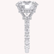 10.60 CTTW Round Lab Diamond Hidden Halo Engagement Ring