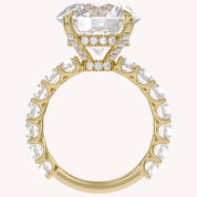10.60 CTTW Round Lab Diamond Hidden Halo Engagement Ring