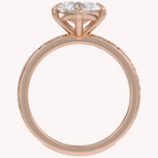 Filigree Solitaire Engagement Ring Lab Grown Diamond