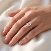 Filigree Solitaire Engagement Ring Lab Grown Diamond