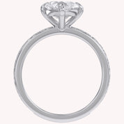 Filigree Solitaire Engagement Ring Lab Grown Diamond