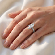Filigree Solitaire Engagement Ring Lab Grown Diamond