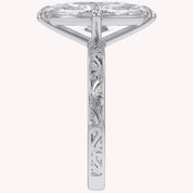 Filigree Solitaire Engagement Ring Lab Grown Diamond