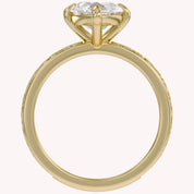 Filigree Solitaire Engagement Ring Lab Grown Diamond