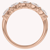 Cushion-Cut Half-Eternity Ring | Lab-Grown Diamond
